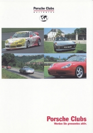 Porsche Clubs brochure, 12 pages, WVK 801 710 02, 2002, German