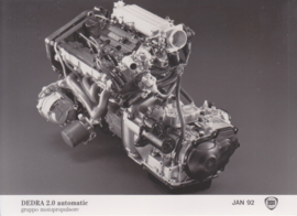 Lancia Dedra 2.0 automatic engine & gearbox, press photo, Belgium, 1/1992