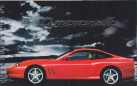 550 Maranello small size brochure, 16 pages in chrome cover, 1997, Dutch language