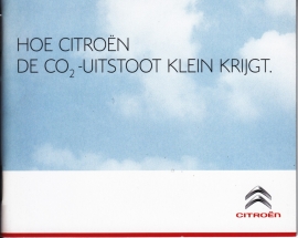 How Citroen beats the CO2 emission brochure, 28 small pages, 04/2011, Dutch language