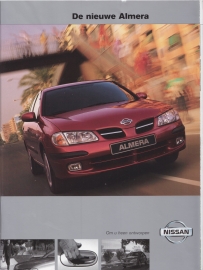 Almera brochure, 42 pages, about 2001, Dutch language