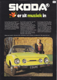 Program 100/110 Sedan & Coupé leaflet, 2 pages, Dutch language, 1974