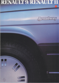 9  Berline & 11 Hatchback Broadway folder, 6 pages, 1986, Flemish language