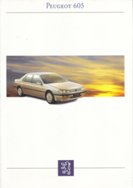 605 Sedan brochure, 48 pages, A4-size, 1993, Dutch language