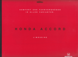 Accord Sedan brochure, 4 pages, large size, German, 8/1995