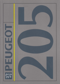 205 brochure, 34 pages, A4-size, 1992, Dutch language