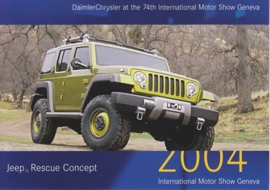 Jeep Rescue Concept, A6-size postcard, Geneva 2004
