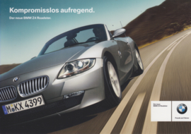 BMW Z4 Roadster, fact card, 21x15 cm, Germany, c2004