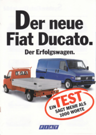 Talento & Ducato brochure, 4 pages, 02/1991, German language