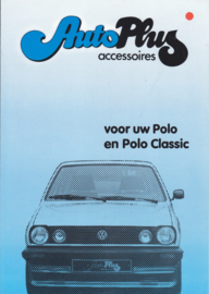 Polo accessories (Zubehör) brochure, 4 pages,  A4-size, Dutch language, 05/1983