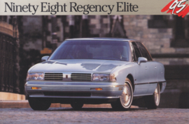 Ninety Eight Regency Elite, US postcard, continental size, 1995