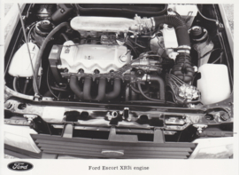 Ford Escort XR3i engine, press photo, UK, 9/1982