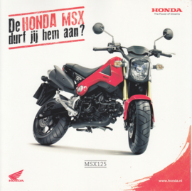 Honda MSX 125 brochure, 4 pages, about 2013, Dutch language