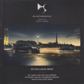 DS exclusive drive brochure, 8 pages, 2015, Dutch language
