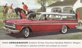 Custom Cross Country Hardtop Station Wagon, US postcard, standard size, 1960, # AM-60-8037L