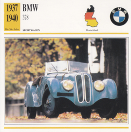 BMW 328 Roadster card, Dutch language, D5 019 03-09