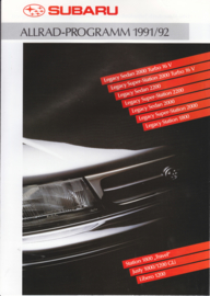 Program 4x4 brochure, 12 pages, German language, 1991/92