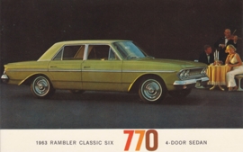 Classic Six 770 4-Door Sedan, US postcard, standard size, 1963, # AM-63-2037G