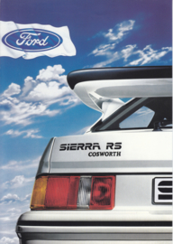 Ford Sierra RS Cosworth brochure, 6 pages, 3/1986, Dutch language