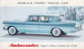 Super 4-Door Sedan, US postcard, standard size, 1958, # AM-58-6516 F