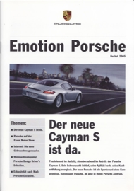 Emotion Porsche Autumn 2005 with Cayman S, 20 pages, 11/2005, German language