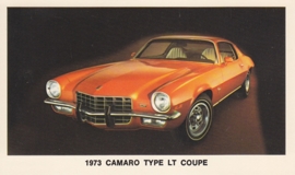 Camaro Type LT Coupe,  US postcard, standard size, 1973