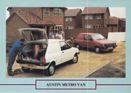 Metro Van folder, 6 pages, smaller size, about 1985, Dutch language