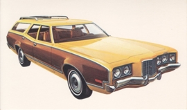 Montego Villager Station Wagon, US postcard, standard size, 1972