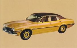 Maverick 4-Door Sedan, US postcard, standard size, 1973