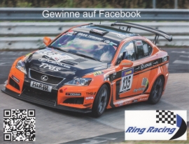 Racer double-sided postcard, DIN A6-size, German, 2014