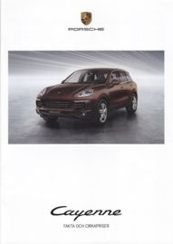 Cayenne Facts & Prices, 12 large pages (A4), 09/2014, Swedish