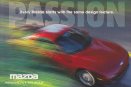 RX-7 and full range, 1996, US postcard, A5-size