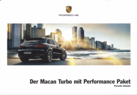 Macan Turbo Performance Paket brochure, 6 pages, 09/2016, German