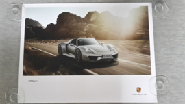 918 Spyder large original factory poster, published 09/2012