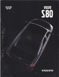 S80 Sedan brochure, 54 pages, 5/1999, Swedish language