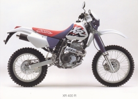 Honda XR 400 R cross postcard, 18 x 13 cm, no text on reverse, about 1994