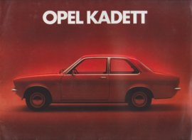 Kadett brochure, 16 + 4 pages, 08/1973, Dutch language