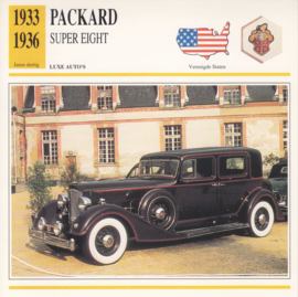 Packard Super Eight card, Dutch language, D5 019 01-11