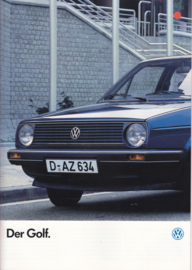 Golf brochure, 28 pages,  A4-size, German language, 08/1985