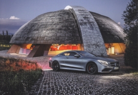 S-Class Coupe, A6-size postcard, Mercedes-Fan World # 04/2014, German