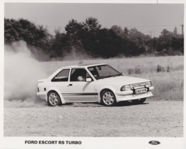 Ford Escort RS Turbo, large press photo, UK, 10/1985