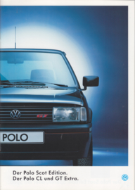 Polo CL & GT Extra Scot Edition brochure, 20 pages,  A4-size, German language, 08/1993