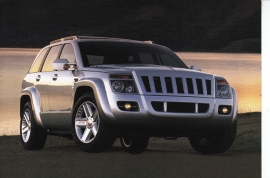 Jeep Commander, A6-size postcard, NAIAS 1999, English