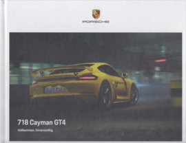 718 Cayman GT4 brochure, 88 pages, 06/2019, hard covers,German language