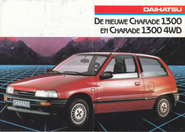 Charade 1300/1300 4WD brochure, 6 pages., about 1988, A4-size, Dutch language