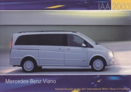 Mercedes-Benz Viano, A6-size postcard, IAA 2003