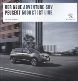 5008 SUV GT/GT Line brochure, 48 pages, German language, 03/2017