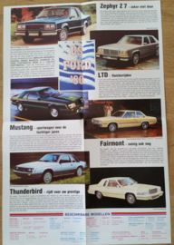 All models, large fold-out, 8 pages, Dutch language, 1980