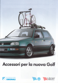 Golf  III accessories brochure, 8 pages,  A4-size, 11/1991, Italian language