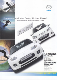 2, & MX-5 with Z-Line accessories brochure, 4 pages, 2008, German language